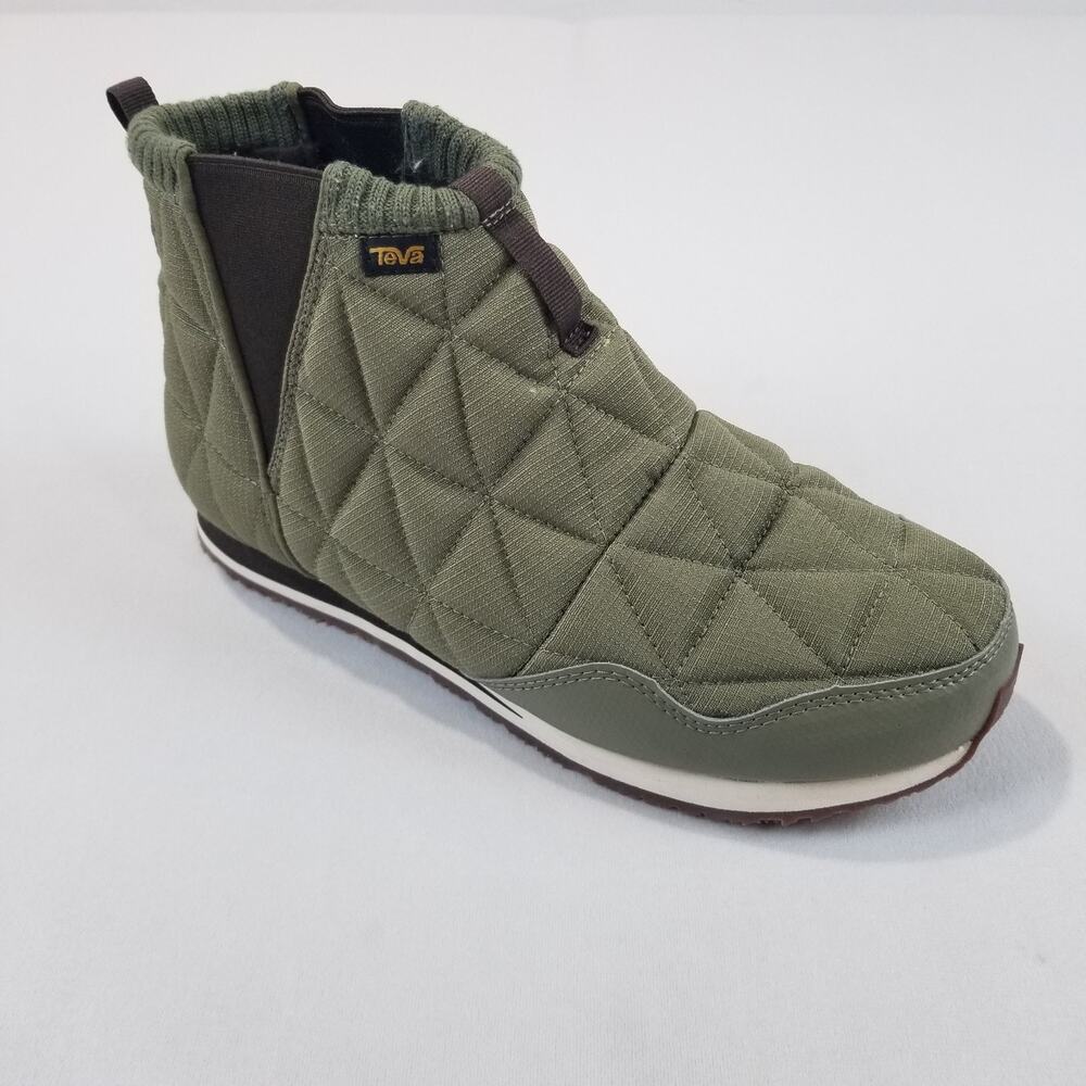 Teva Boot ReEMBER Mens 11 Olive Camp Slipper Boot Quilted Outdoor NEW 1123431